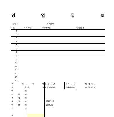 영업 일보 1 영업 일보 1